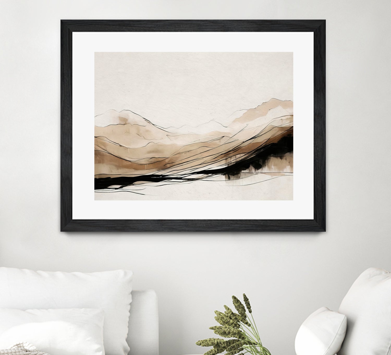 Abstract Hillside Horizon
