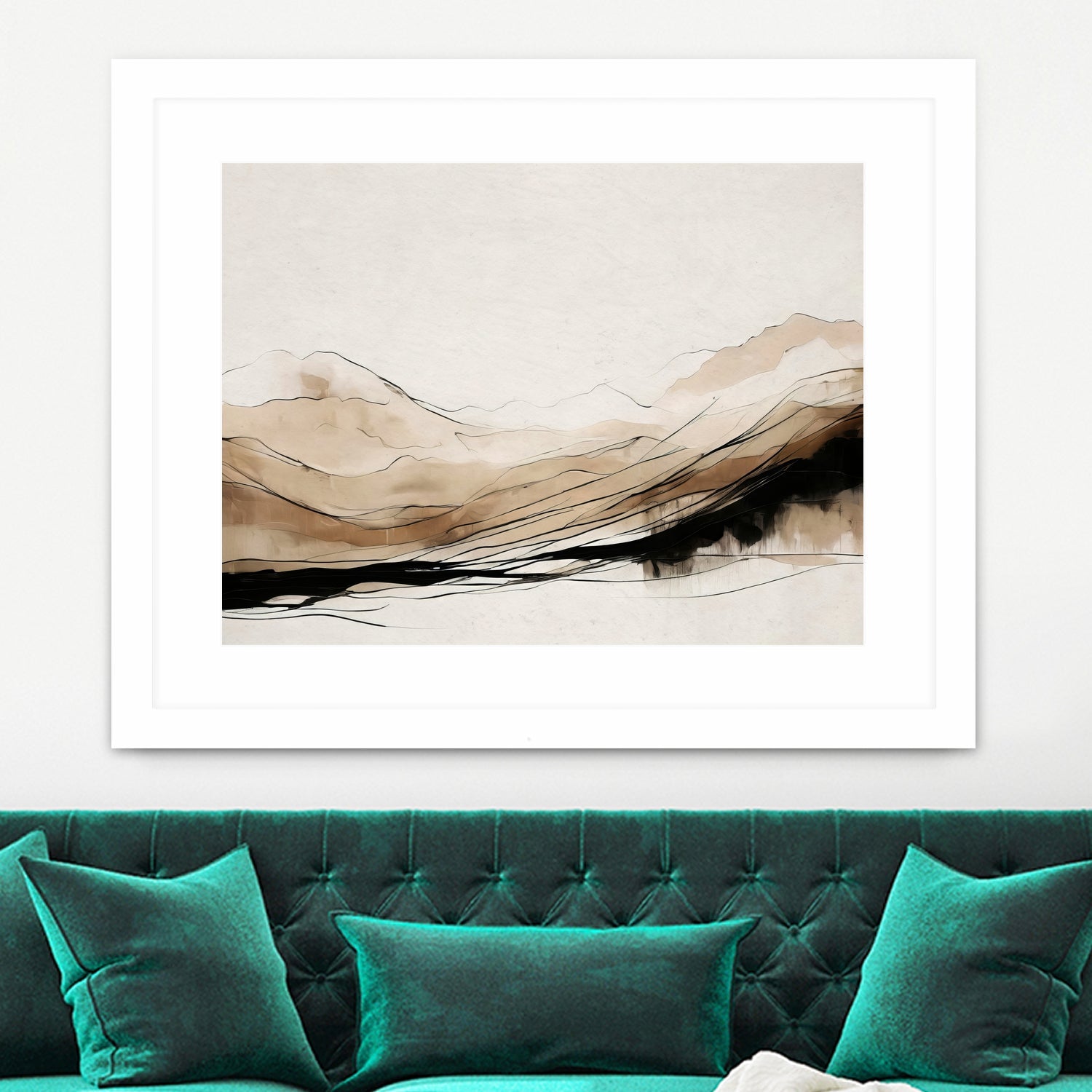 Abstract Hillside Horizon