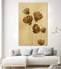 Poppies In Muted Sepia Tones