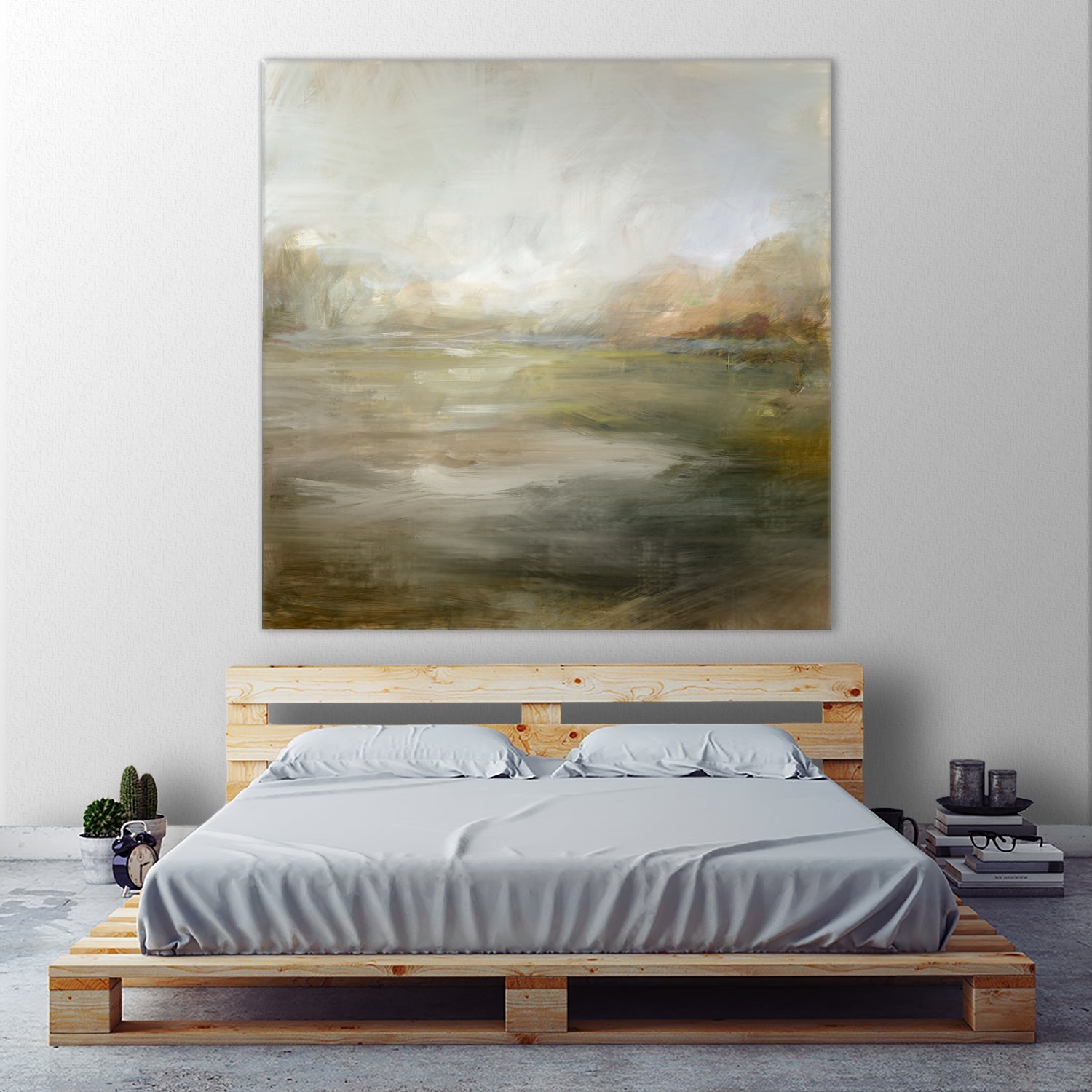 A Tranquil Misty Lake