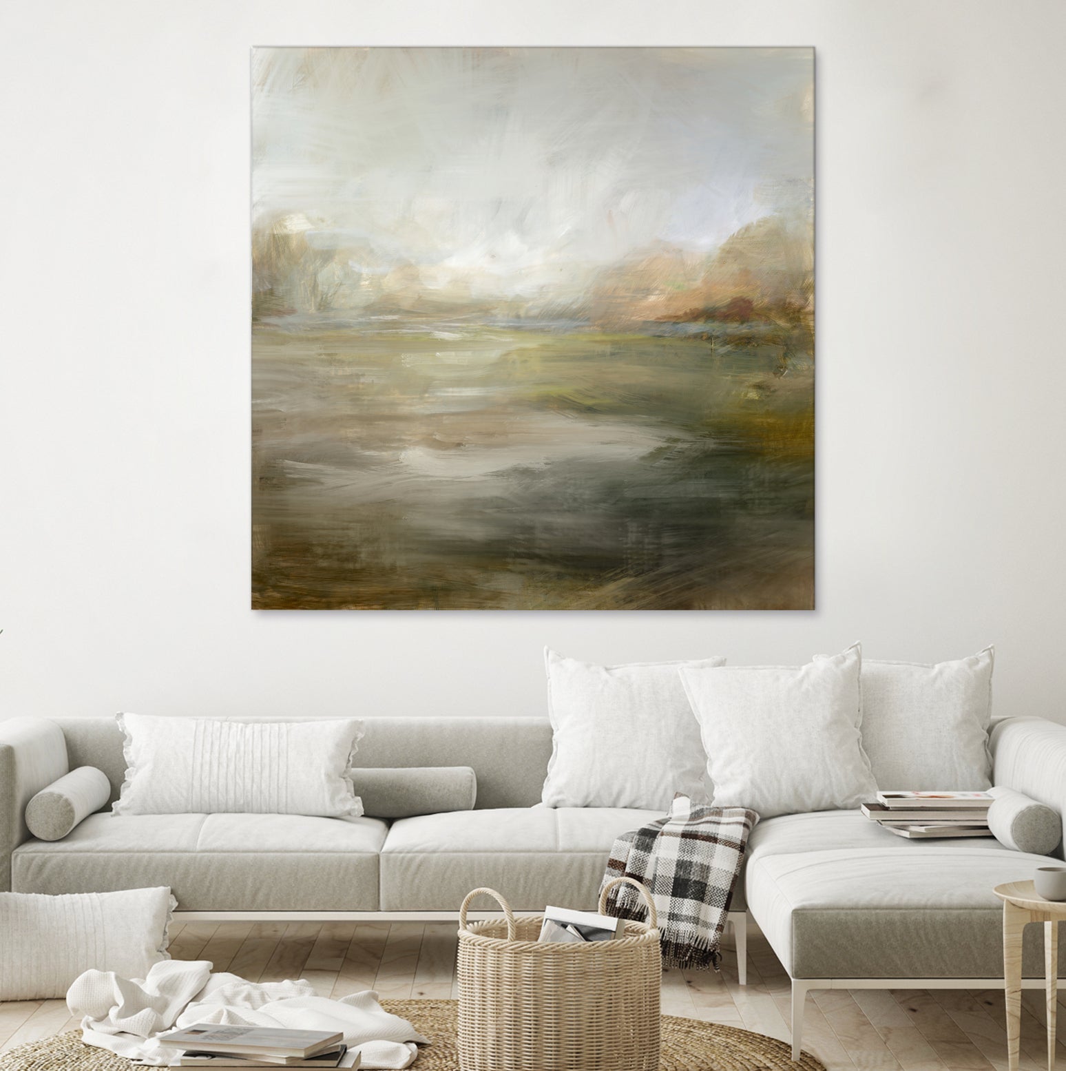 A Tranquil Misty Lake