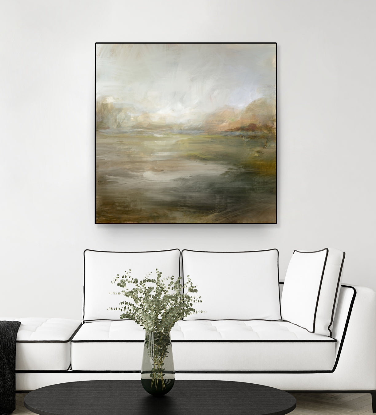 A Tranquil Misty Lake