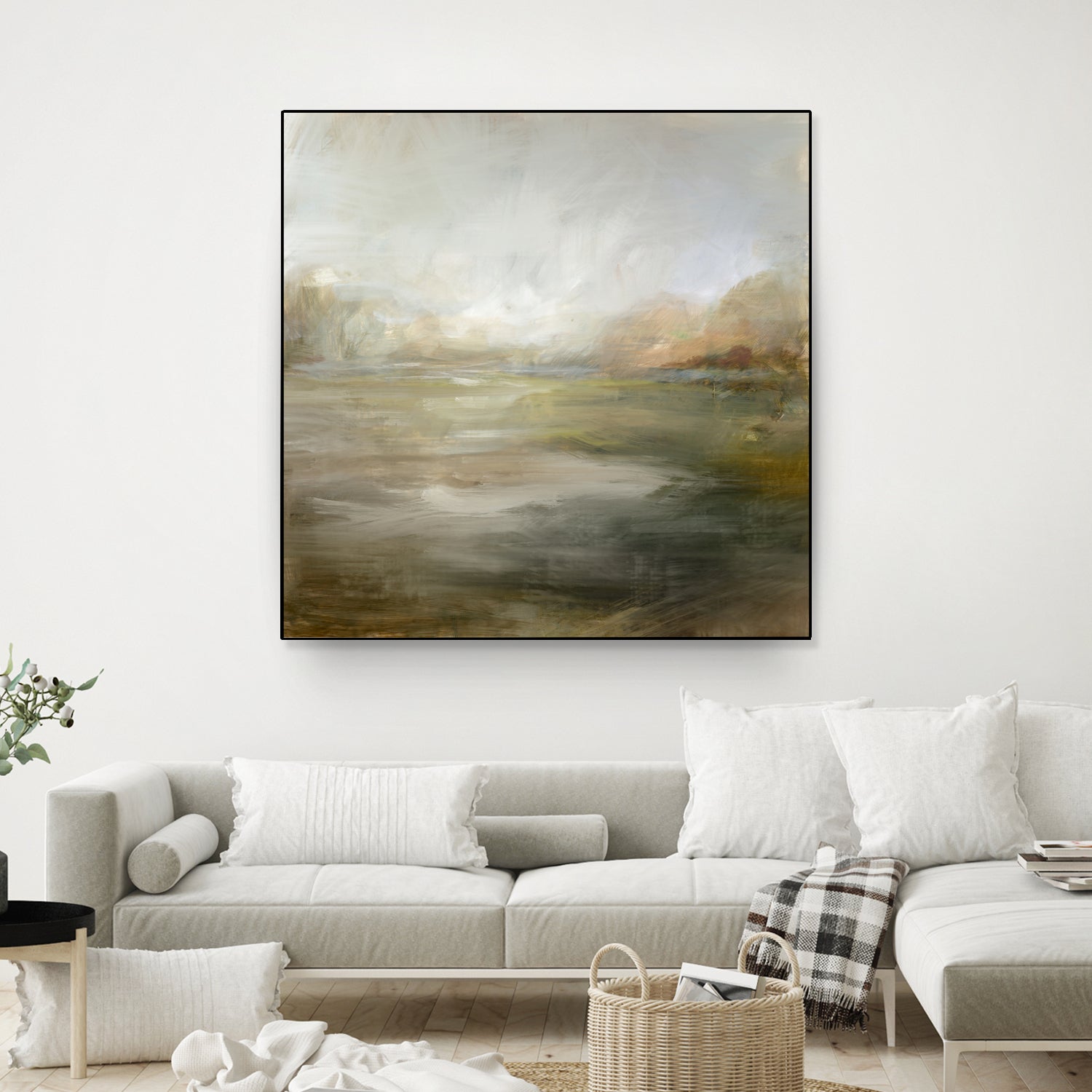 A Tranquil Misty Lake