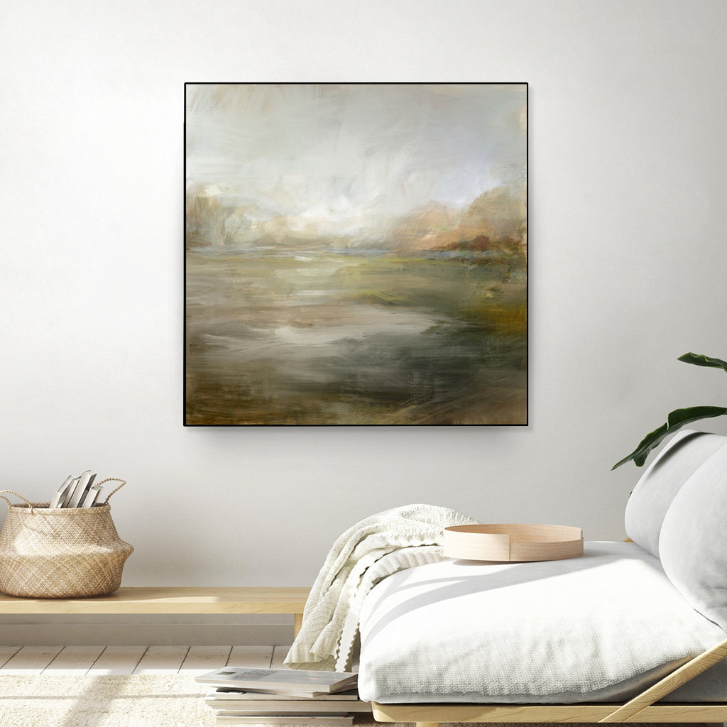 A Tranquil Misty Lake