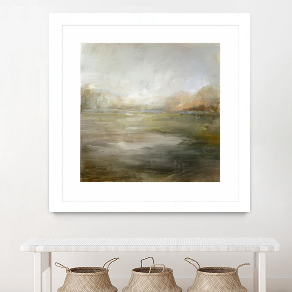 A Tranquil Misty Lake