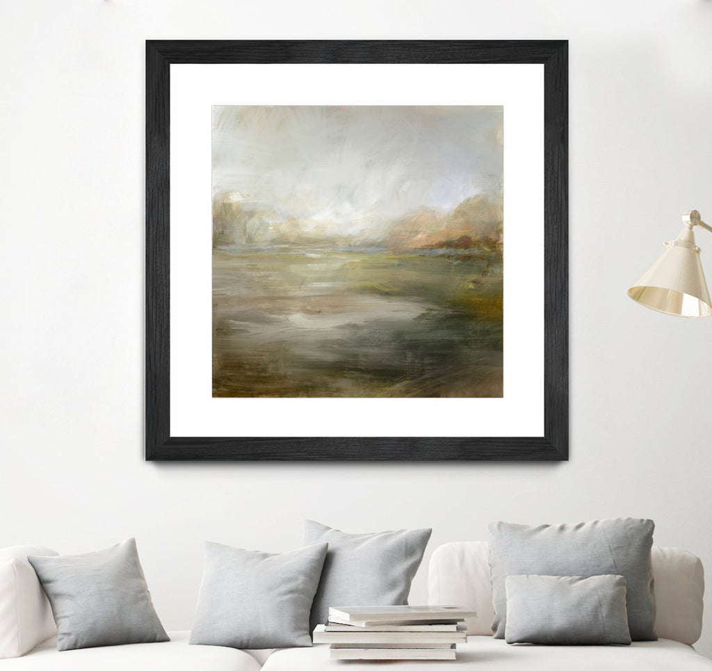 A Tranquil Misty Lake