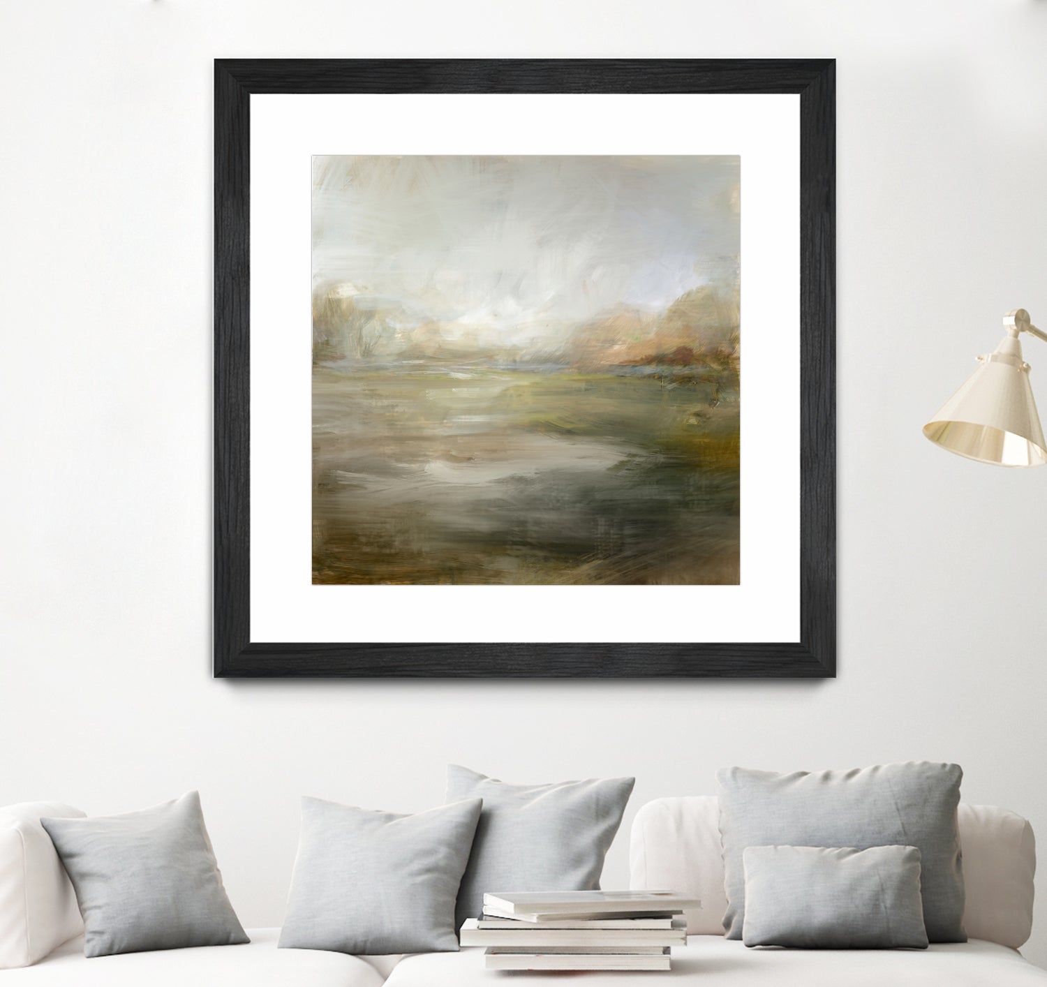 A Tranquil Misty Lake