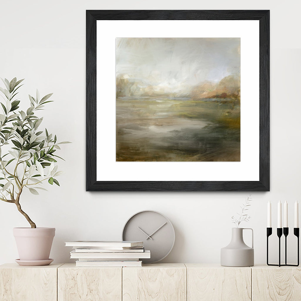 A Tranquil Misty Lake