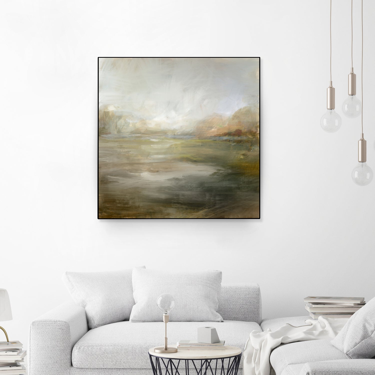 A Tranquil Misty Lake
