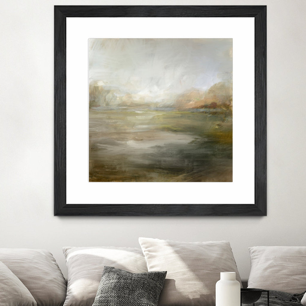 A Tranquil Misty Lake