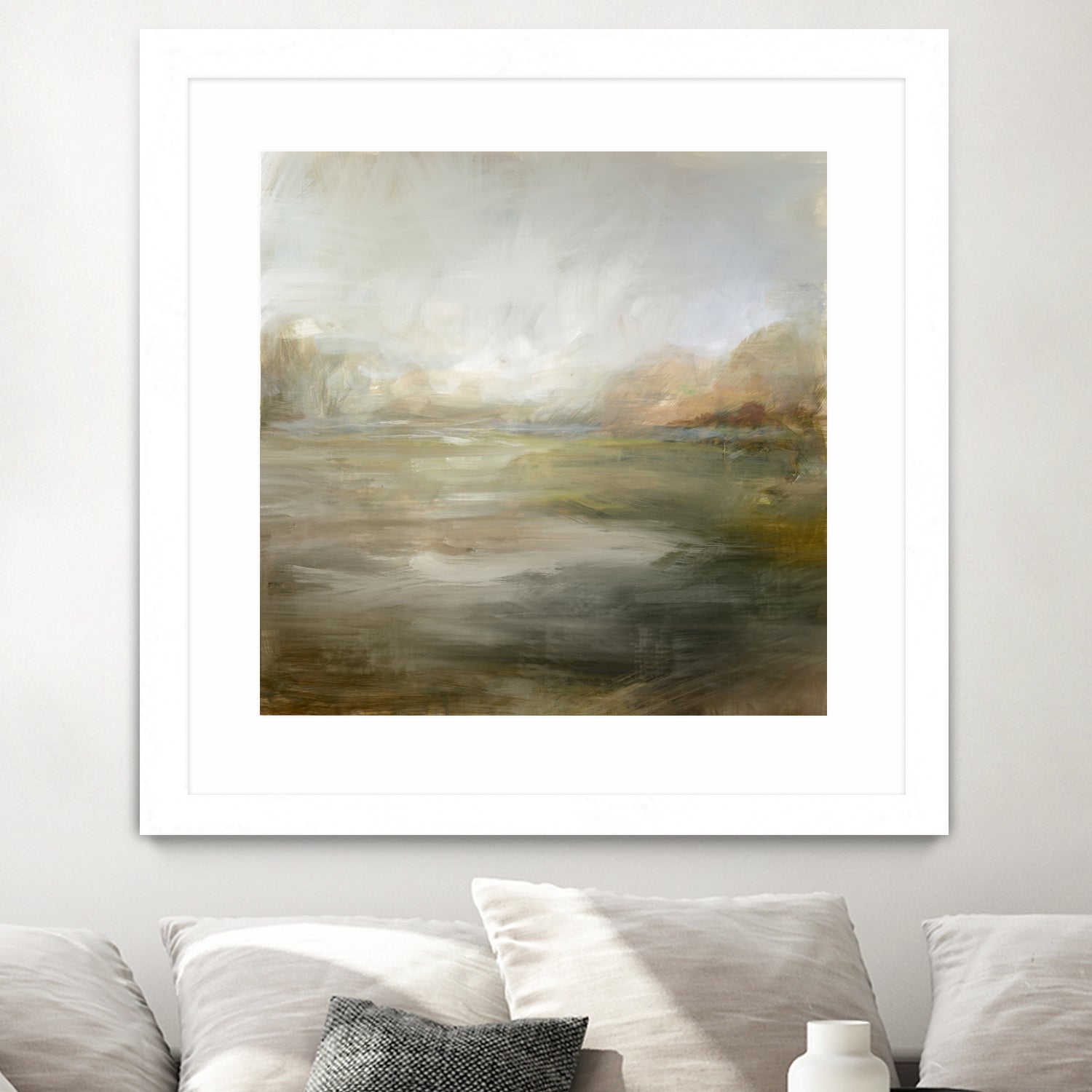 A Tranquil Misty Lake