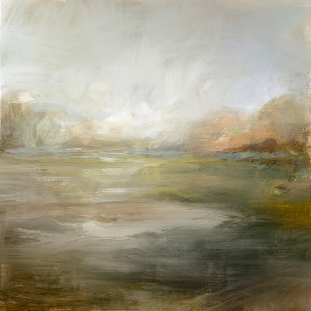 A Tranquil Misty Lake