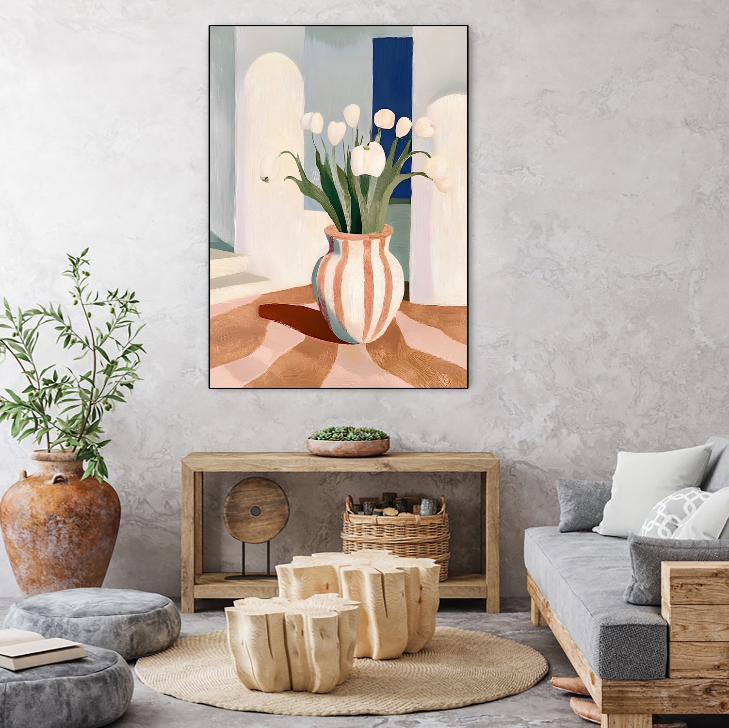 Tulips In a Vase
