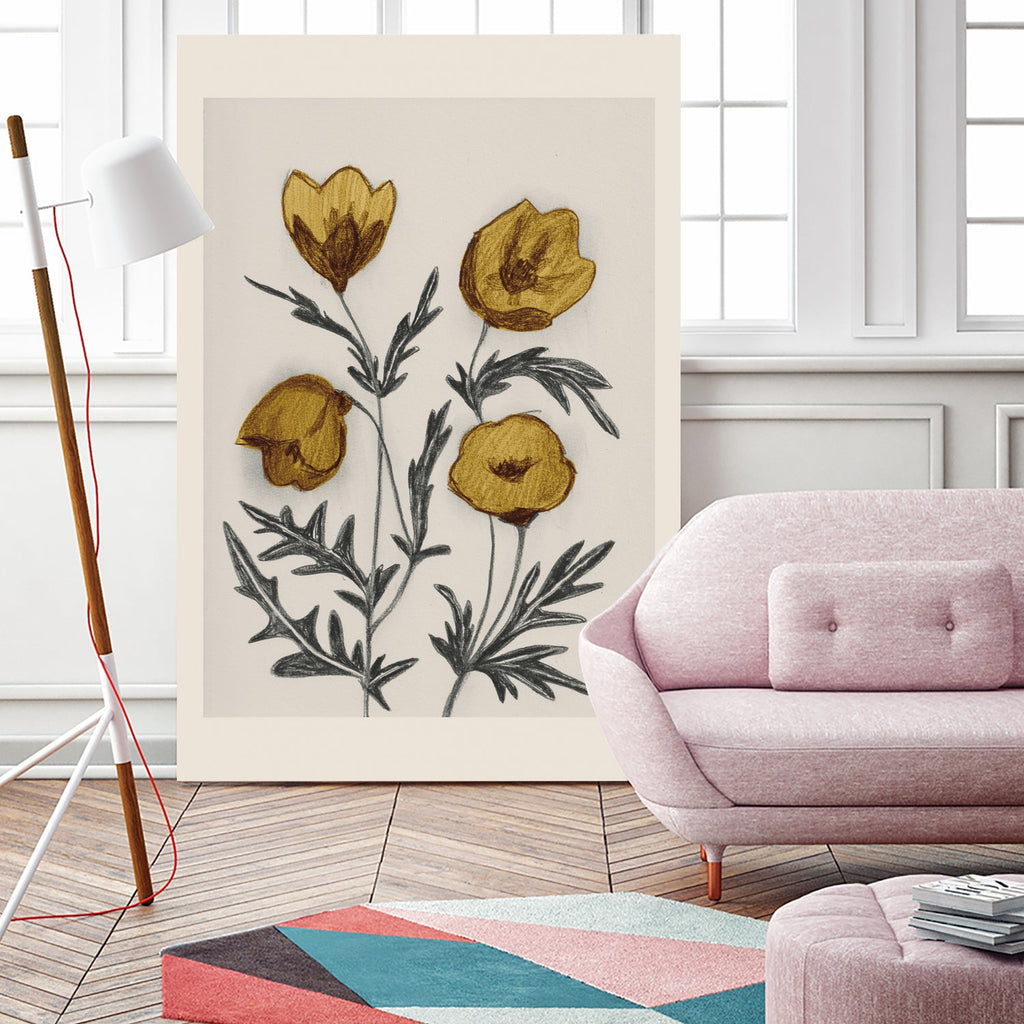 Charcoal Floral