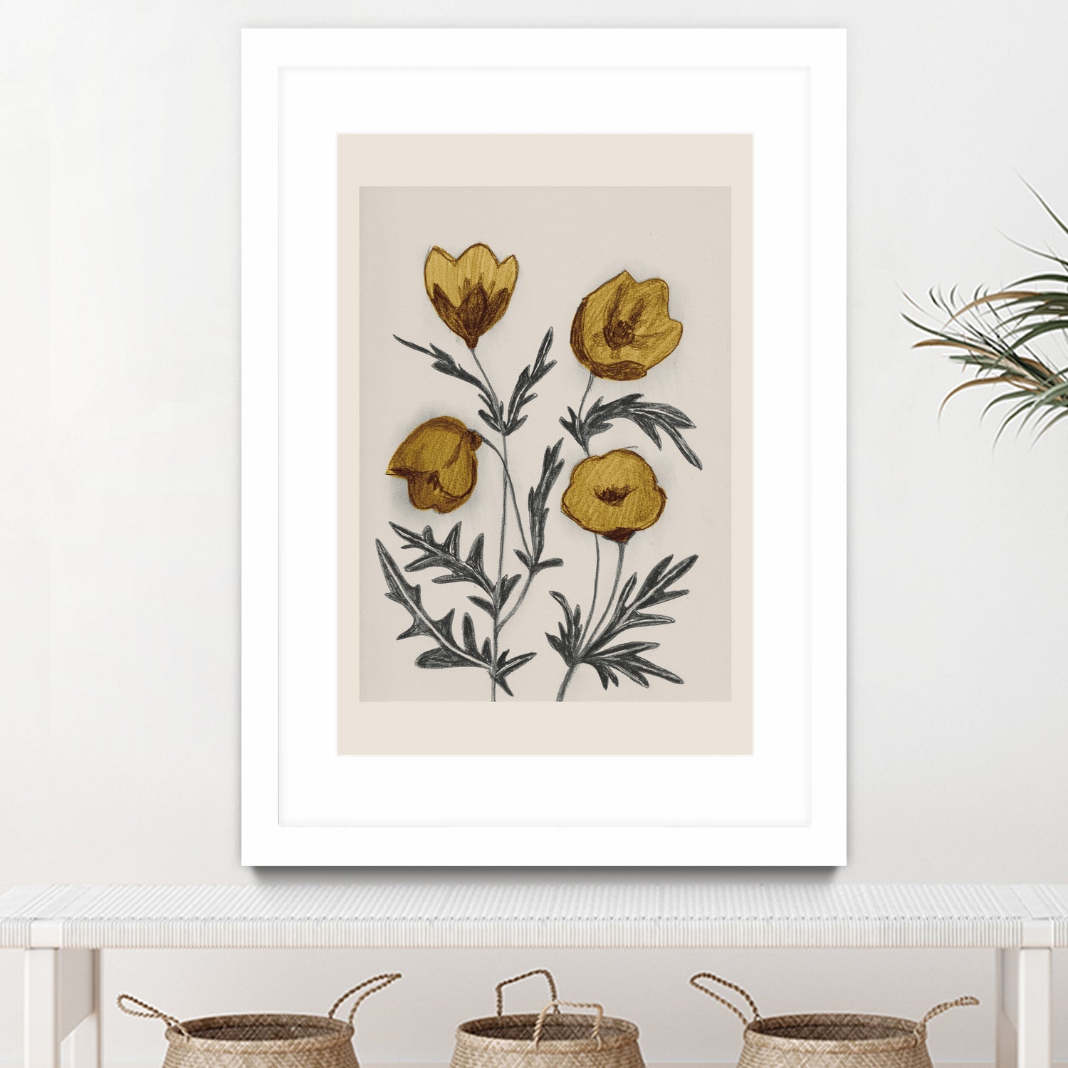 Charcoal Floral