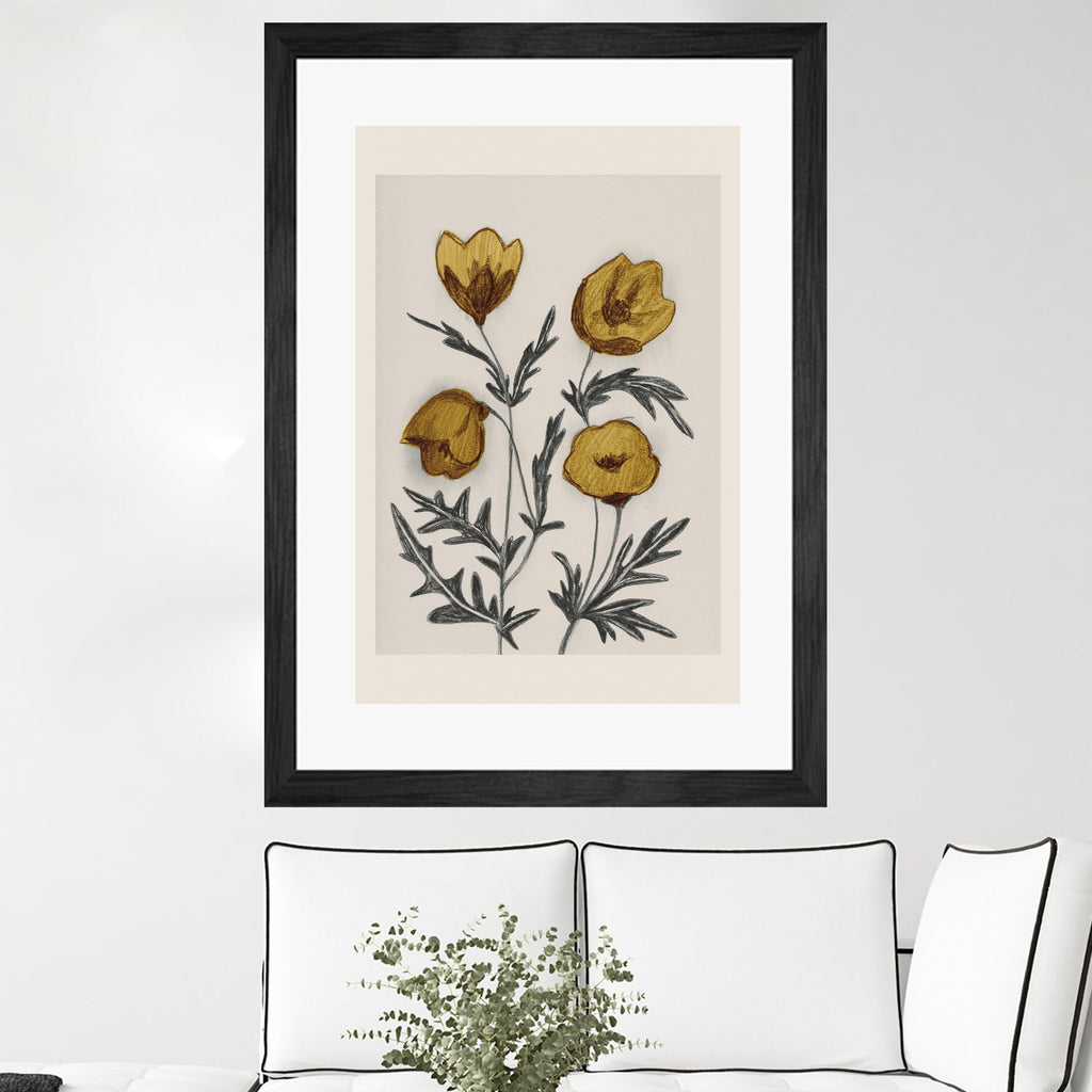 Charcoal Floral
