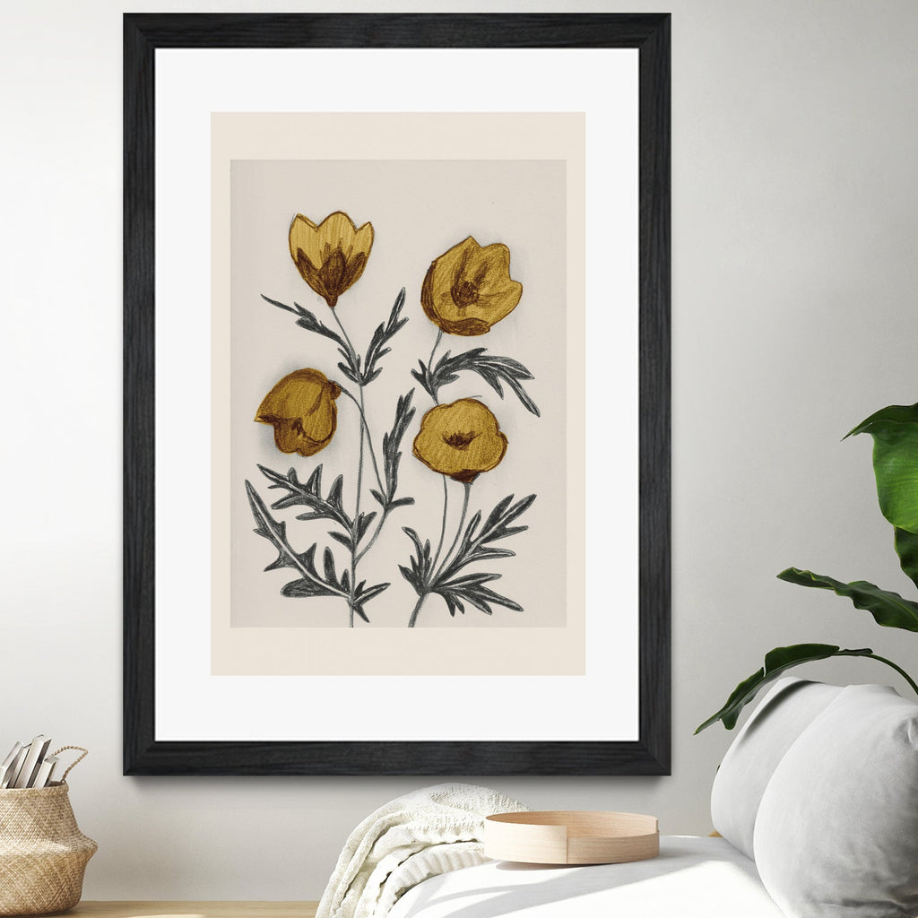 Charcoal Floral