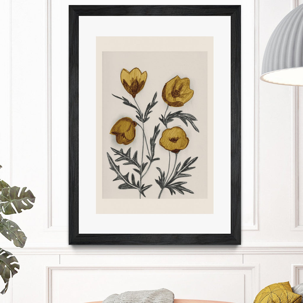 Charcoal Floral