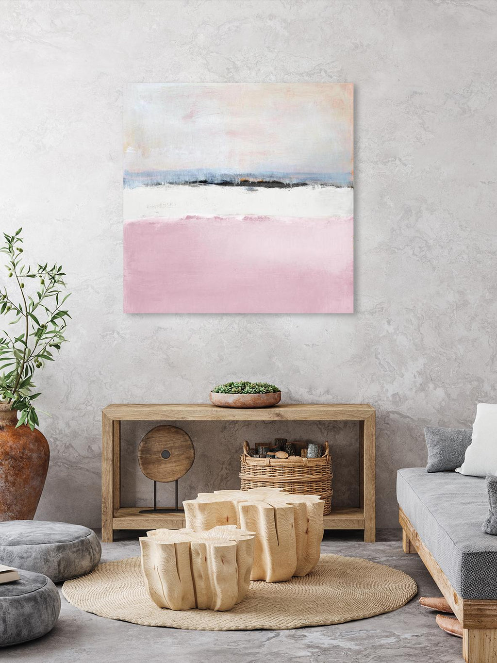 Pink Sea Abstract