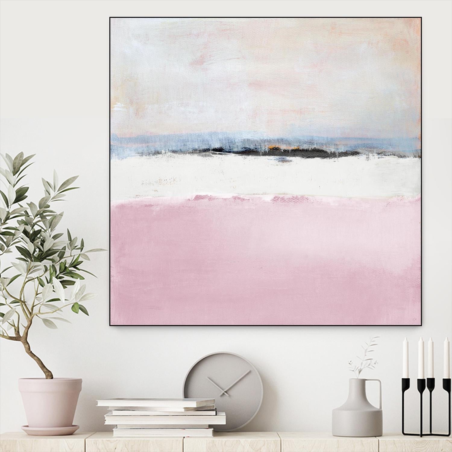 Pink Sea Abstract