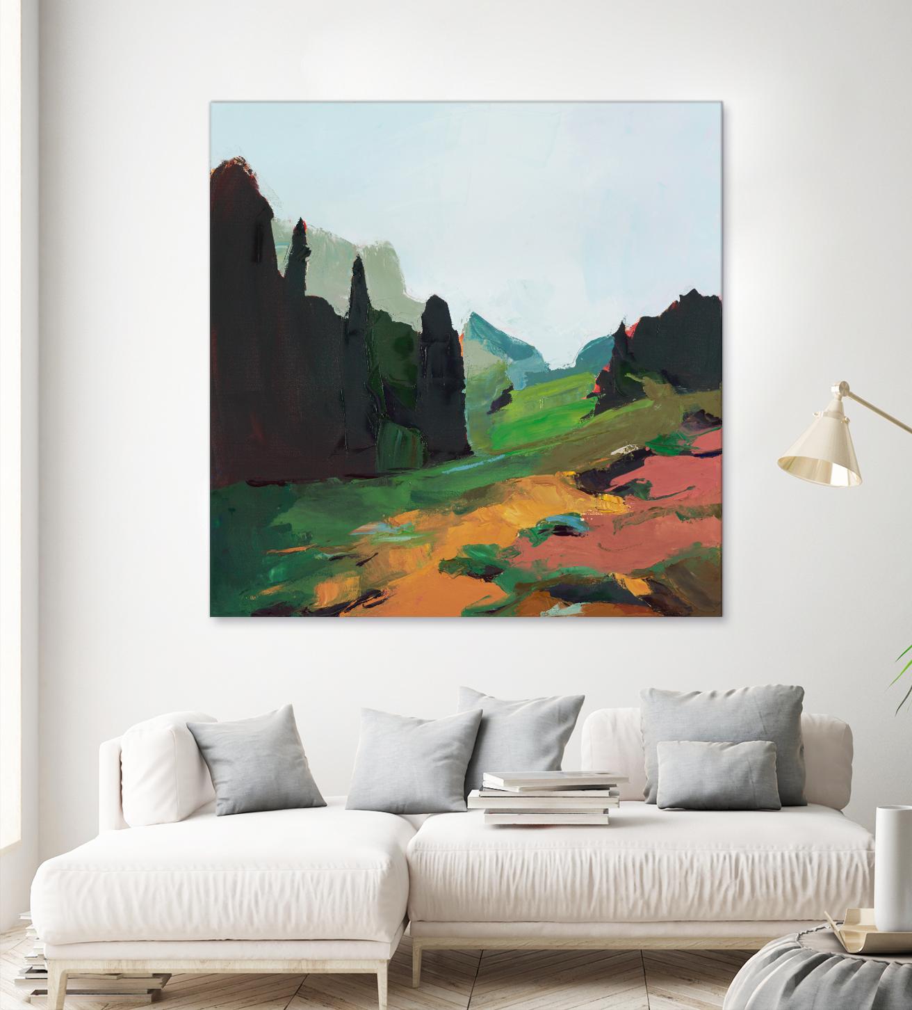 Green Alpine Meadow