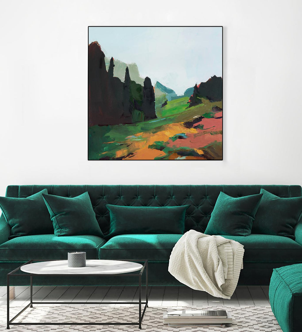 Green Alpine Meadow