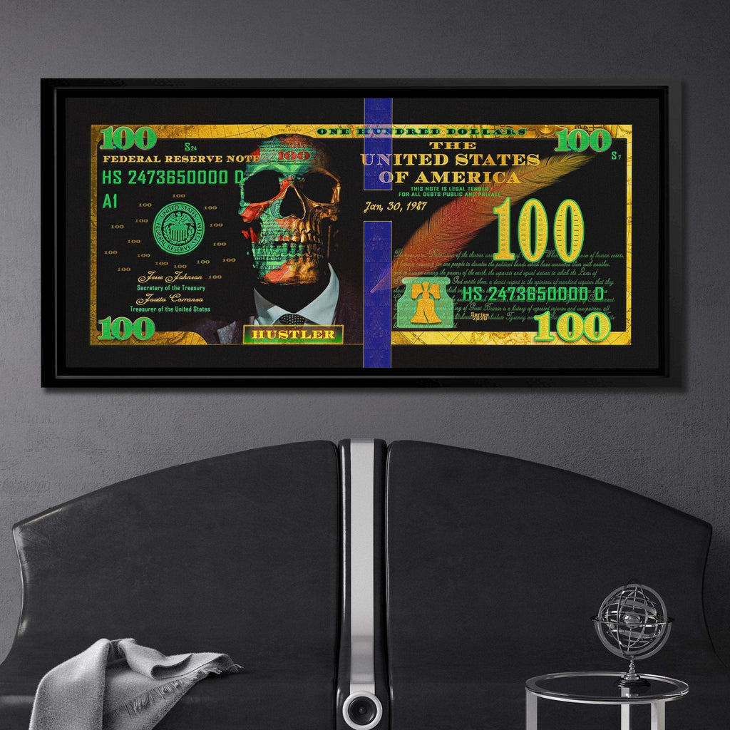 Money Skull - 100 Dollar Bill