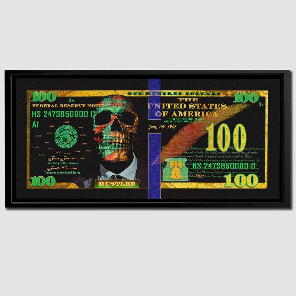 Money Skull - 100 Dollar Bill