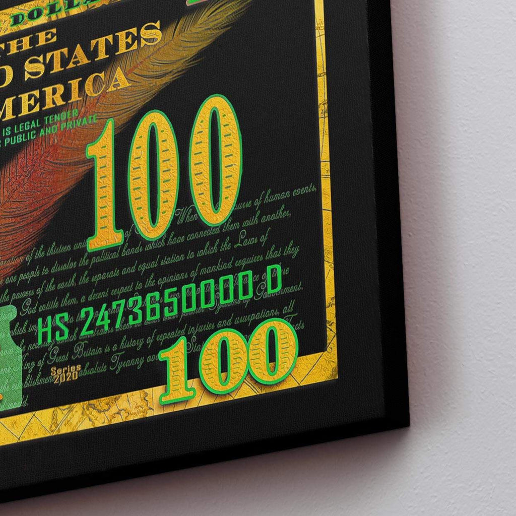 Money Skull - 100 Dollar Bill